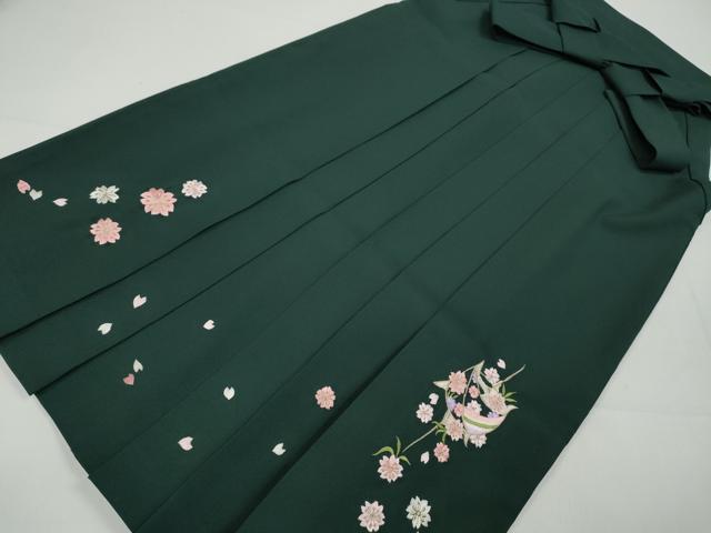 平和屋着物●女性 行灯袴 総刺繍 糸巻き花文 金糸 洗える着物 CABC2270ut|平和屋