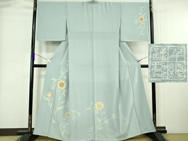 長閑やかさ屋中央局●より良い 築き上げる460年・千總 短い訪問着 駒刺しゅう 正倉院顕花植物文 金彩 珠玉 未当てはめる DZAB6167kh6
