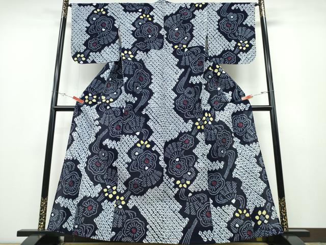 平和屋着物&there4;夏物 浴衣 有松鳴海絞り 流水扇花文 綿 逸品 CABB6793ng｜平和屋 10,378円
