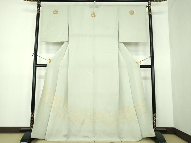 長閑やかさ屋御召しもの●晴れ晴れしい色留袖 霞文 鬼しぼクレープ 金彩 正絹 珠玉 DABE5931ps