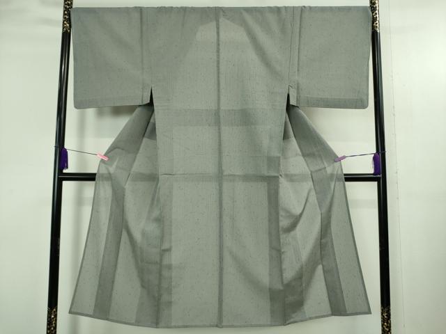 長閑やかさ屋御召しもの＊御前上等 夏物 成人男性 紗紬 錫色 珠玉 DZAB3789kh6