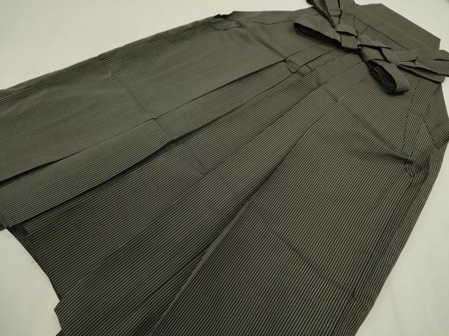 長閑やかさ屋御召しもの＊夏物 成人男性 行灯袴 縦絽 縞 正絹 珠玉 CABG2316ze