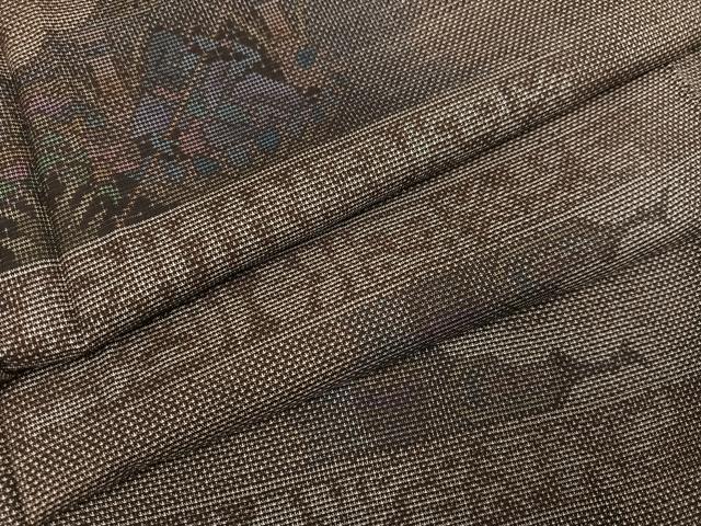 平和屋着物●本場大島紬　カタス7マルキ　人物文　正絹　逸品　未使用　AABG4086ph｜平和屋