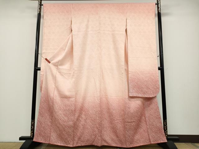 長閑やかさ屋お召しもの●晴れ晴れしい振袖 総絞り 暈し染め 正絹 珠玉 CABD0002ut