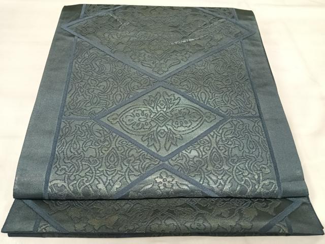 長閑やかさ屋御召しもの◎六通柄袋帯 花菱文 正絹 珠玉 AABI5411yx