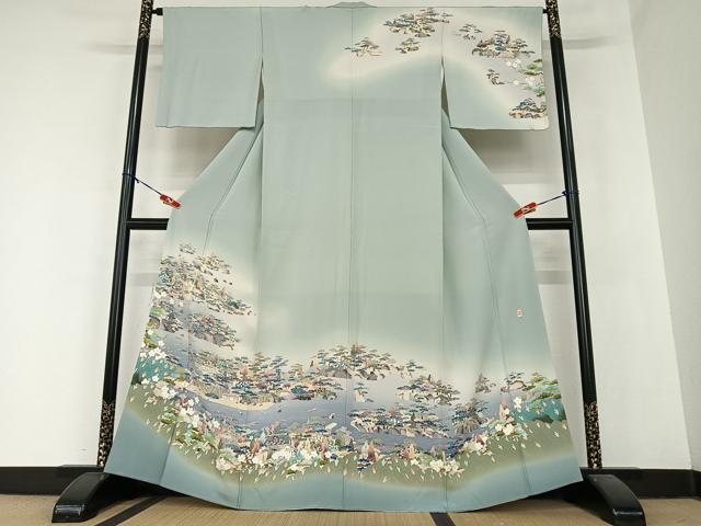 楽天市場】平和屋着物○訪問着 友禅 作家物 松彩 松竹梅草花文 暈し