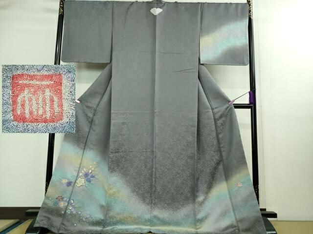 楽天市場】平和屋-こころ店□極上 染色作家 草野一騎 訪問着 蜘蛛の巣