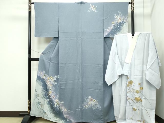 平和屋本店■極上　訪問着・長襦袢セット　螺鈿　正倉院花唐草文　暈し染め　銀彩　空色地　逸品　未使用　CYAA2640s5 楽天市場】平和屋本店□極上 訪問着・長襦袢セット 螺鈿 正倉院花唐草