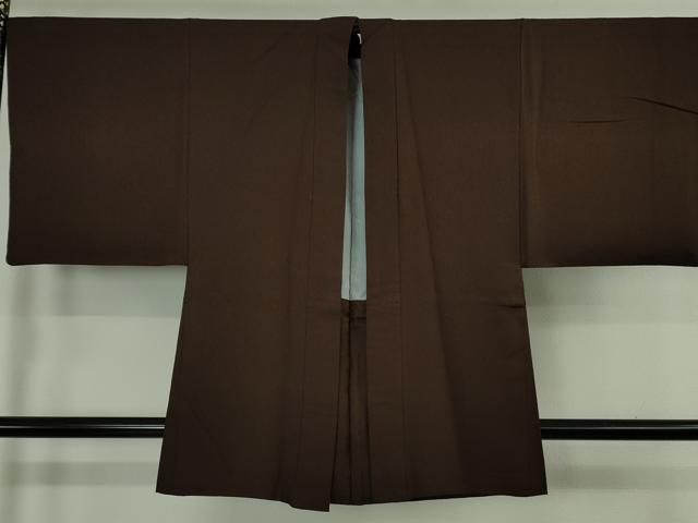 長閑やかさ屋御召しもの∞御前上等 成人男性 長羽織 黒セピア色 珠玉 DZAB4865kh6