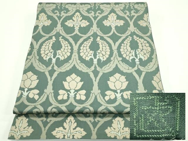 楽天市場】平和屋本店□最高級 人間国宝 北村武資 経錦 六通柄袋帯 花