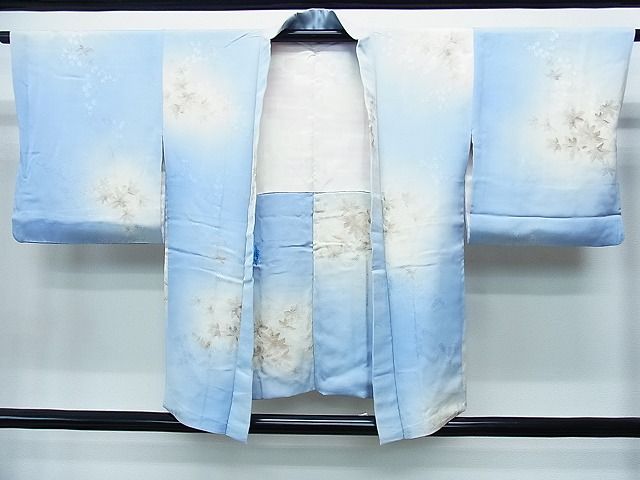 平和屋着物＃羽織 枝葉文 暈し染め 正絹 逸品 CAAV5637id