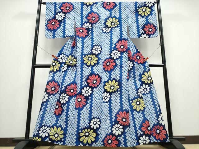 平和屋着物&there4;夏物 浴衣 有松鳴海絞り 舞菊間道 綿 逸品 CABD2634ng｜平和屋