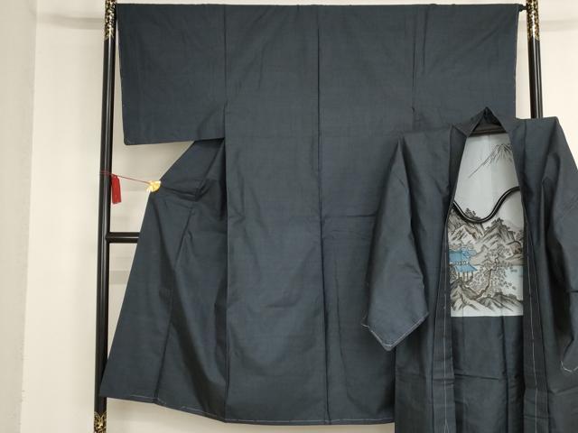 楽天市場】平和屋着物□男性 紬 アンサンブル 亀甲柄 正絹 逸品