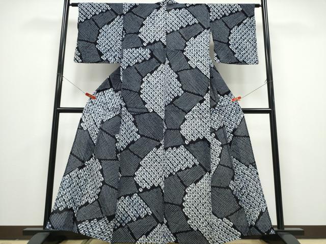 平和屋着物&there4;夏物 浴衣 有松鳴海絞り 切嵌文 綿 逸品 CABD2649ng｜平和屋