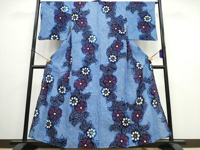 平和屋着物&there4;夏物 浴衣 有松鳴海絞り 菊唐草文 綿 逸品 CAAW0968ng｜平和屋