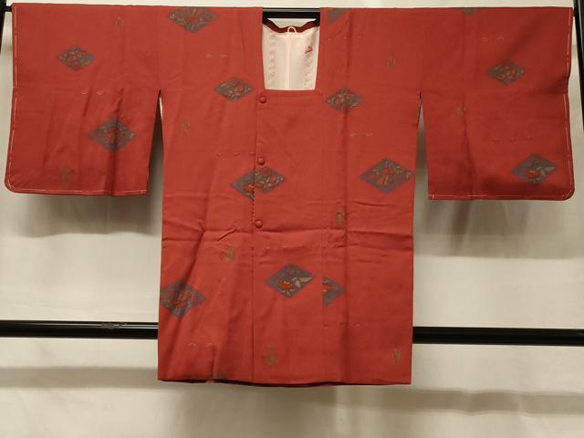 長閑やかさ屋御召しもの＃道行厚地の外套 菱花蝶鳥文 金彩 正絹 珠玉 未当て嵌める CABG8056インチ