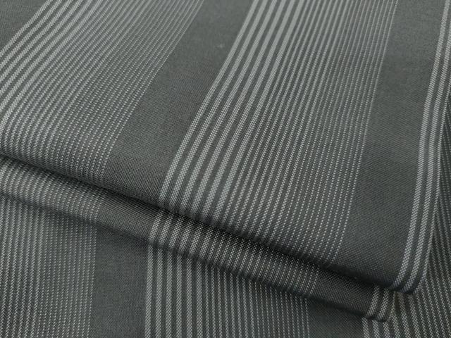 長閑やかさ屋御召しもの●御前上等な紬 縞 正絹 珠玉 AABI7926ck