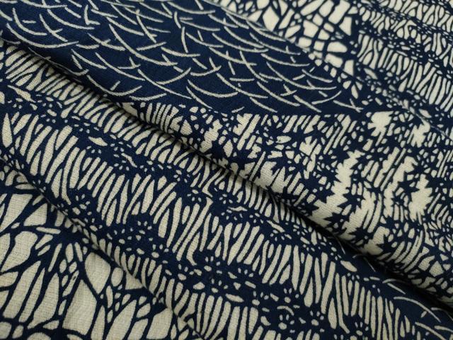 平和屋着物&there4;夏物　浴衣　注染　切嵌吉祥文　手縫い　綿　逸品　CABH7878ze｜平和屋