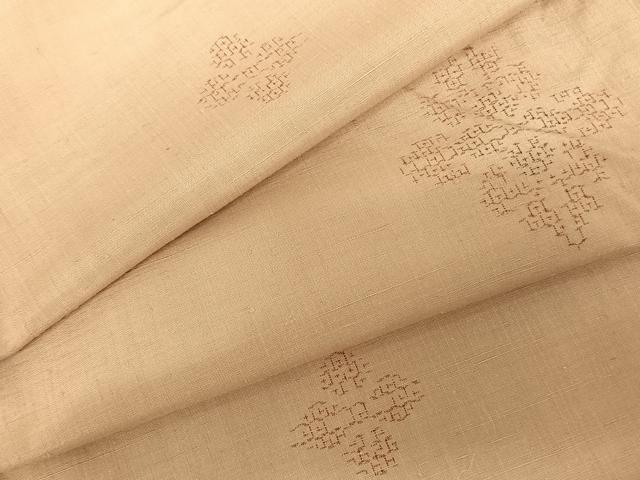 平和屋着物●結城紬　80亀甲　飛び亀甲柄　正絹　逸品　AABF0223fy｜平和屋