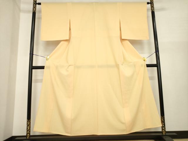 長閑やかさ屋御召しもの＊夏物 色無地 絽 薄香色 正絹 珠玉 AABI7131ck