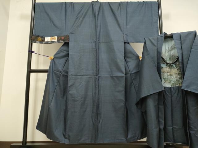 長閑やかさ屋御召しもの■御前上等 成人男性 発祥地大島紬 合奏団 キングサイズ 長羽織 100亀甲 総端っこ 新納光夫作 証紙付き添い人 珠玉 未当て嵌める DZAB2741kh6