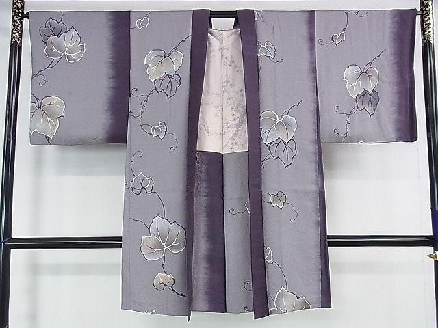 楽天市場】平和屋本店□極上 長羽織 単衣 手描き 舞花文 暈し染め 銀彩