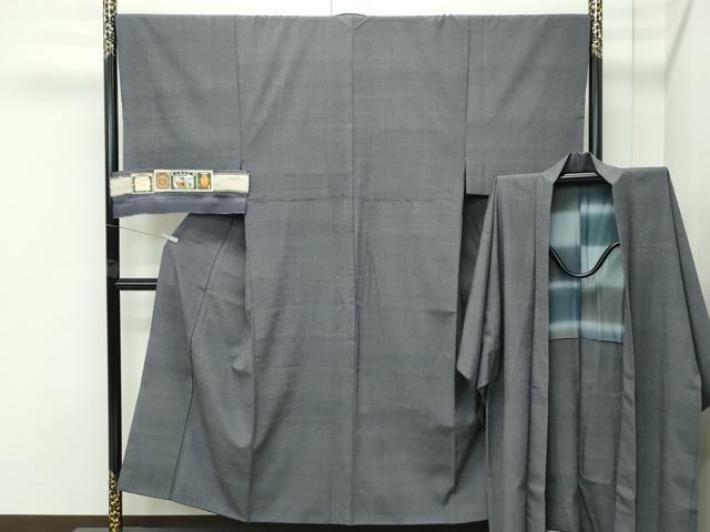 長閑やかさ屋御召しもの●御前上等 成人男性 本塩沢 合奏団 110亀甲 総端っこ 酒井布切れ謹製 証紙付き添い人 珠玉 CZAA4587s6