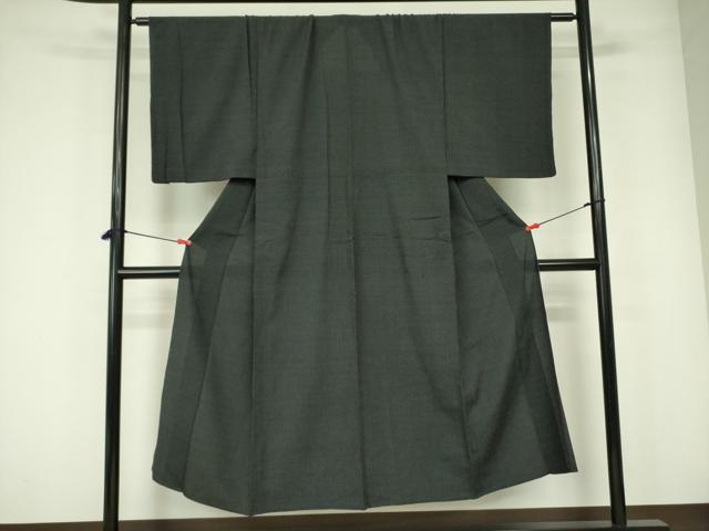 平和屋着物▽男性 本塩沢 単衣 130亀甲 総詰め 正絹 逸品 DABE1463op|平和屋