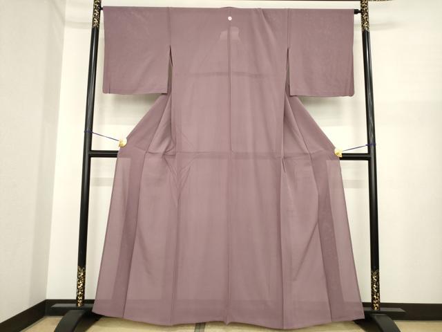 長閑やかさ屋御召しもの＊夏物 色無地 絽 濃色 正絹 珠玉 AABI7128ck