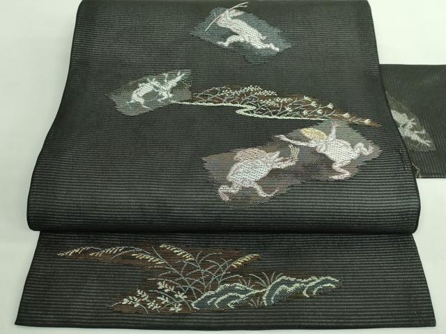 楽天市場】平和屋着物□極上 夏物 九寸名古屋帯 犬柄 フレンチ