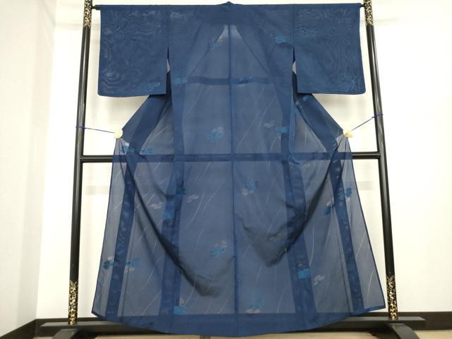 長閑やかさ屋御召しもの＊夏物 小紋 舞花紋紗 正絹 珠玉 AABI7144ck