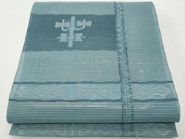 平和屋着物＊夏物　八寸名古屋帯　格子吉祥文　正絹　逸品　CAAW5481fb｜平和屋