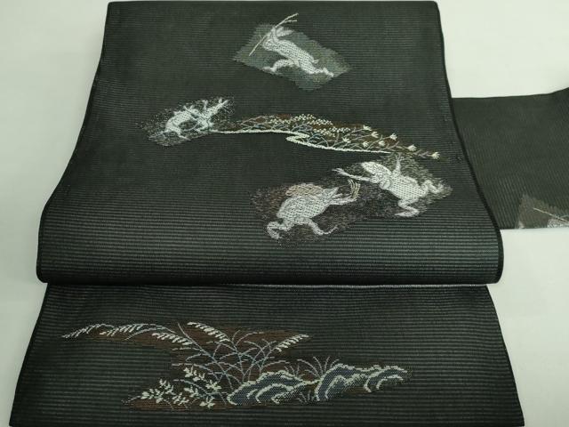 楽天市場】平和屋着物□極上 夏物 九寸名古屋帯 犬柄 フレンチ