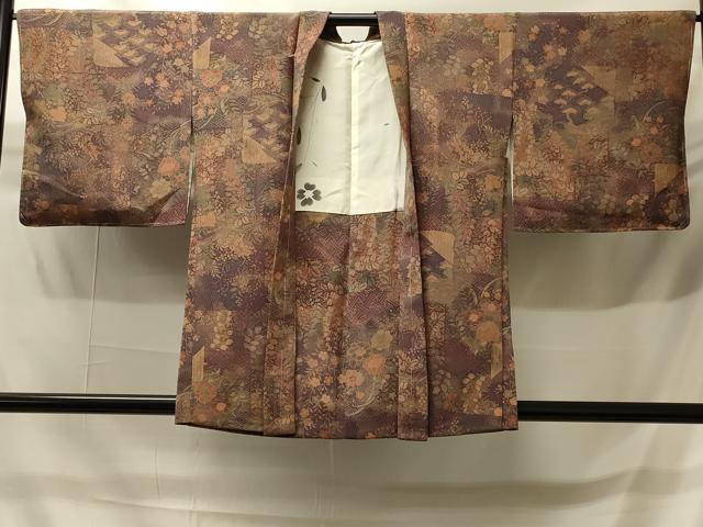 平和屋着物#羽織 吉祥草花文 正絹 逸品 未使用 CABH6919in|平和屋