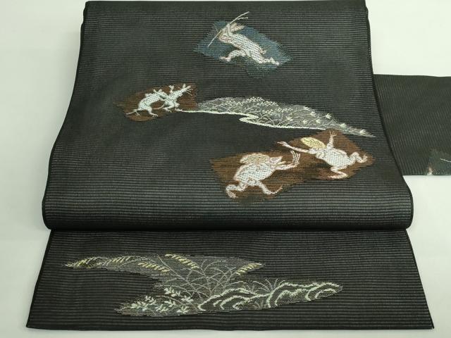 楽天市場】平和屋着物□極上 夏物 九寸名古屋帯 犬柄 フレンチ