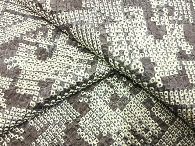 平和屋着物●上質な小紋 総絞り 有栖川文様 三越扱い 正絹 逸品 AABH0622fy