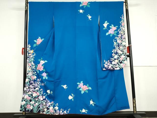平和屋着物●豪華振袖　草花文　暈し染め　金彩　正絹　逸品　AABG9984cs｜平和屋