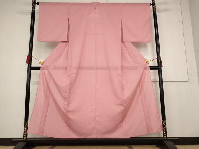 長閑やかさ屋御召しもの＊夏物 小紋 絽 霞文 洗える御召しもの AABB0596st