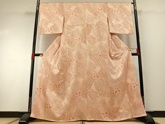 長閑やかさ屋お召しもの●御膳上等な小紋 絞り 舞蝶文 正絹 珠玉 AABH0647fy レディースファッション-着物