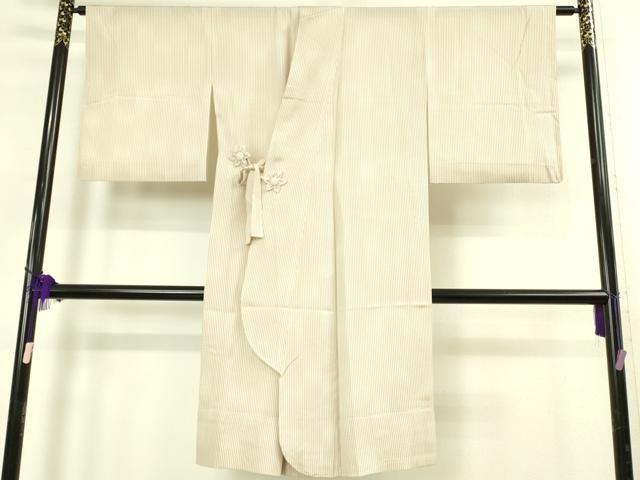 平和屋着物&infin;極上　道中着　スリーシーズン　春夏秋　塵除け　ロング丈　変わり絽　縞　逸品　未使用　DZAB7508kh6｜平和屋
