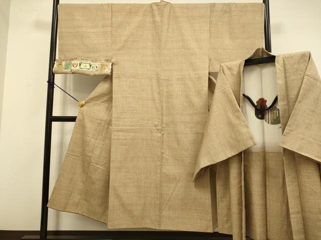 長閑やかさ屋中央局●御前上等 成人男性 発祥地結城紬 意味有りげ無形文化財 合奏団 長羽織 100亀甲 総端っこ 証紙付き添い人 珠玉 DZAB4724kh6