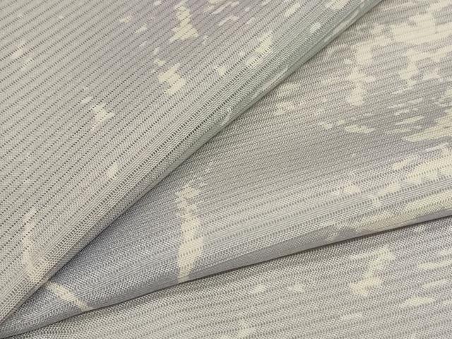 長閑やかさ屋御召しもの＊夏物 小紋 絽 霞文 暈し染め 洗える御召しもの AABH4023jd