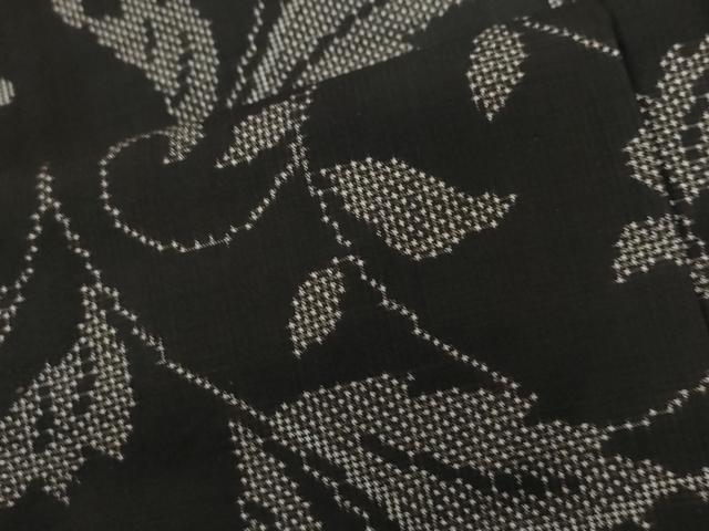 平和屋着物●本場大島紬　7マルキ　花唐草文　正絹　逸品　未使用　CABG0332yc｜平和屋