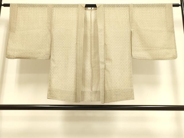 長閑やかさ屋御召しもの▽羽織 スリー季節 春夏秋 塵除け 総スピード競技 空五倍子色 洗える御召しもの DABF5540du