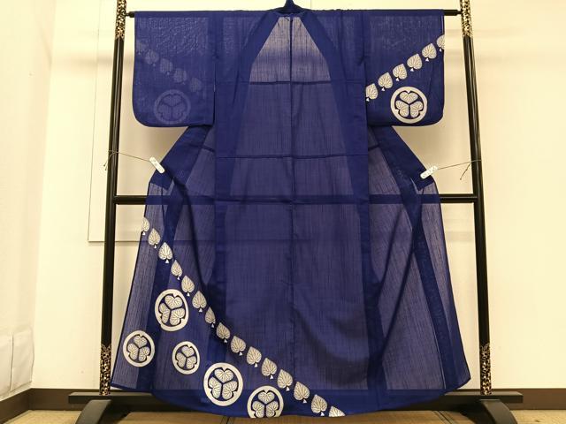 平和屋着物*夏物 訪問着 紗 花丸文 洗える着物 CABI3865xi|平和屋
