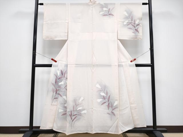 長閑やかさ屋お召しもの＊夏物 短い訪問着 絽 顕花植物文 暈し染め 正絹 珠玉 CABG3281tx