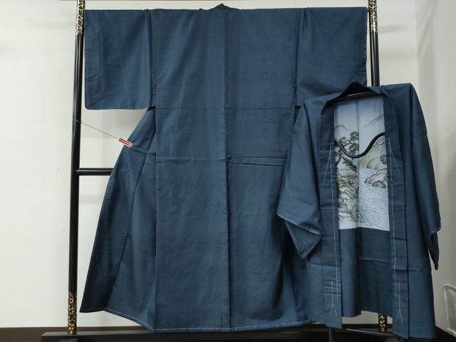平和屋着物●男性　本場大島紬　アンサンブル　80亀甲　総詰め　正絹　逸品　未使用　CABE2038yc｜平和屋 16,614円
