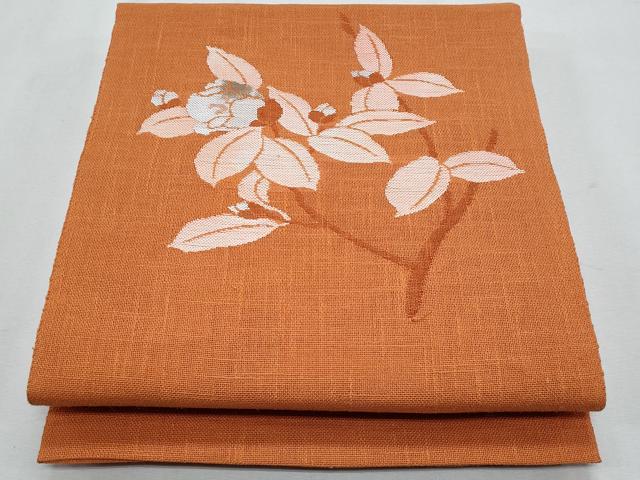 平和屋着物＊夏物 八寸名古屋帯 枝花文 正絹 逸品 CABH8275fb｜平和屋 13,832円