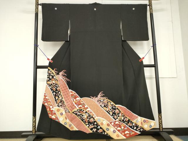 楽天市場】平和屋着物□豪華黒留袖 作家物 章華 駒刺繍 双鶴花