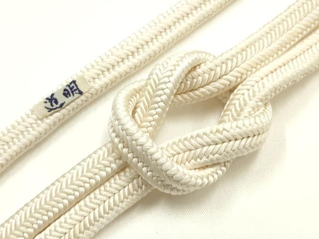 平和屋着物●極上　有職組紐道明　帯締め　冠組　象牙色　宮内庁御用　国立博物館御用　東京芸術大学御用 　逸品　AABG8950ay｜平和屋